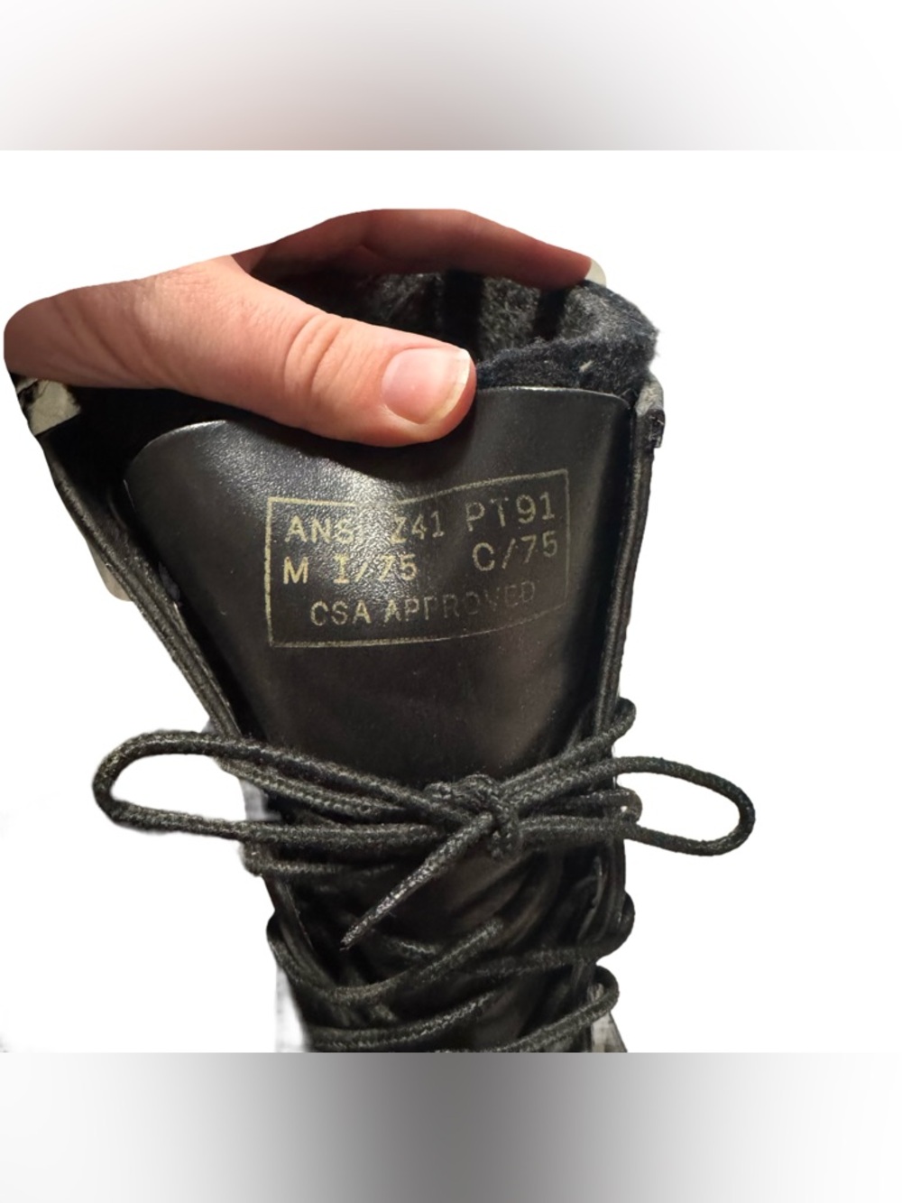 LaCrosse De Icer Boots Black Leather Steel Toe Duck Lace Up Insulated Size 10 - Picture 7 of 7